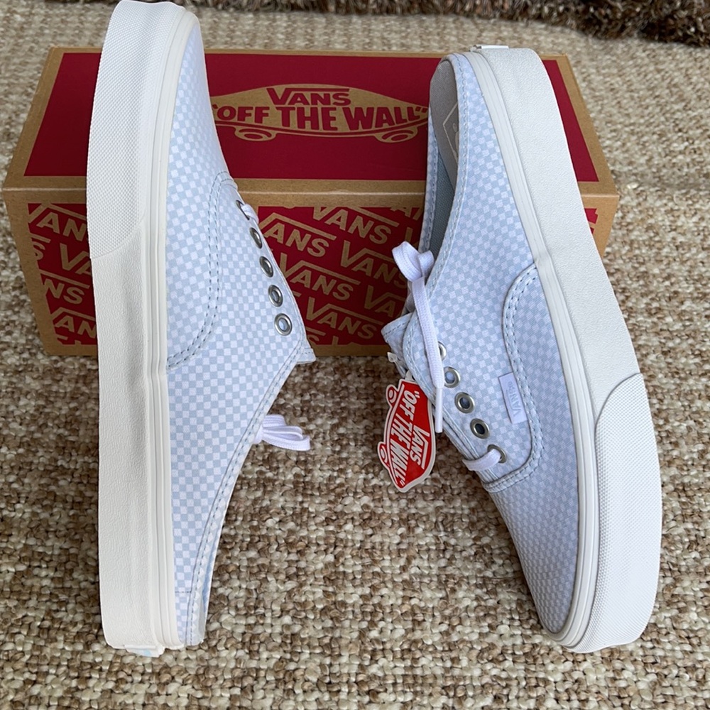 Vans Authentic Mule Pastel Checkerboard Misty Bl W - Picture 12 of 16